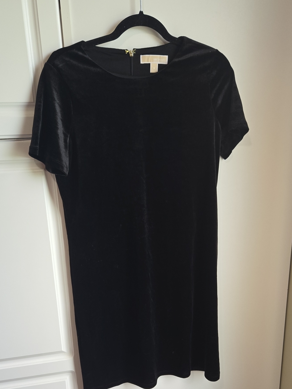 MICHAEL Michael Kors Black Velvet Mini Dress